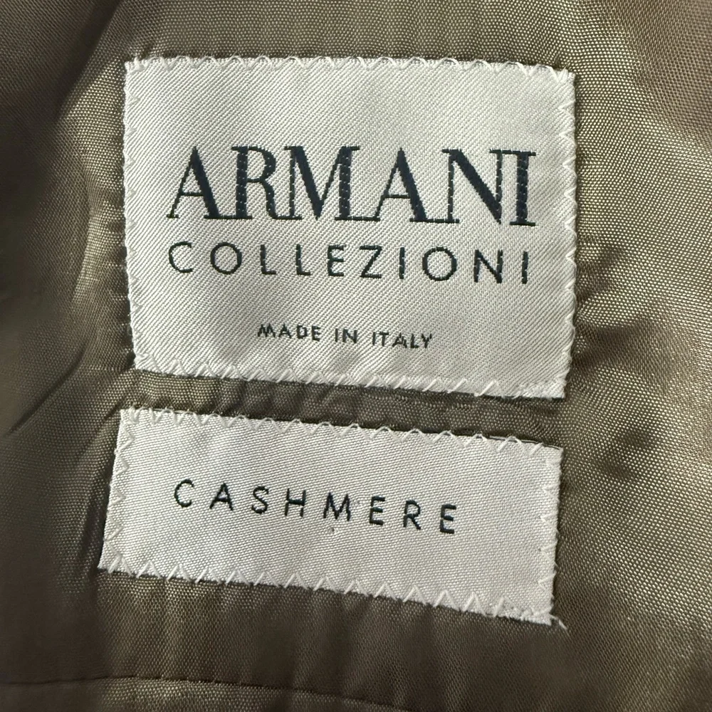 Armani Collezioni Tan Plaid Blazer Size 42R